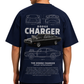 Men's Oversized Drop Shoulder Cotton T Shirt | Dodge Charger Streetwear