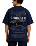 Men's Oversized Drop Shoulder Cotton T Shirt | Dodge Charger Streetwear