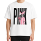 Men's Oversized Drop Shoulder Cotton T Shirt | Pink Panther