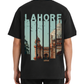 Men's Oversized Drop Shoulder Cotton T Shirt | Lahore Skyline