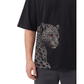 Men's Oversized Drop Shoulder Cotton T Shirt | Red Eyes Beast