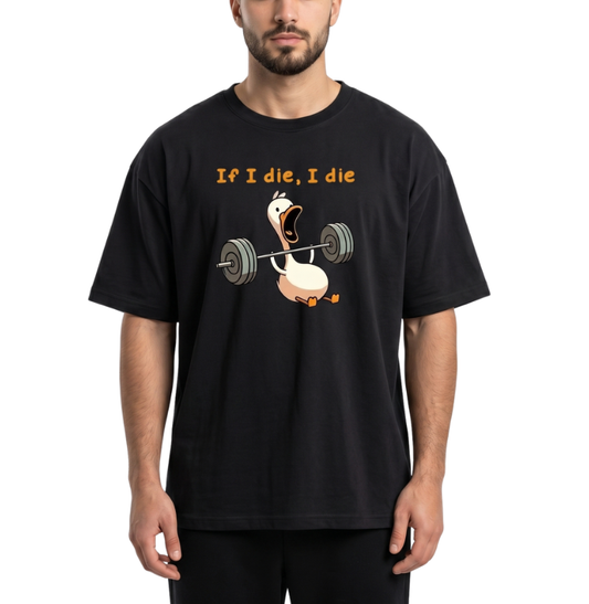 Men's Oversized Drop Shoulder Cotton T Shirt | Savage Duck Workout