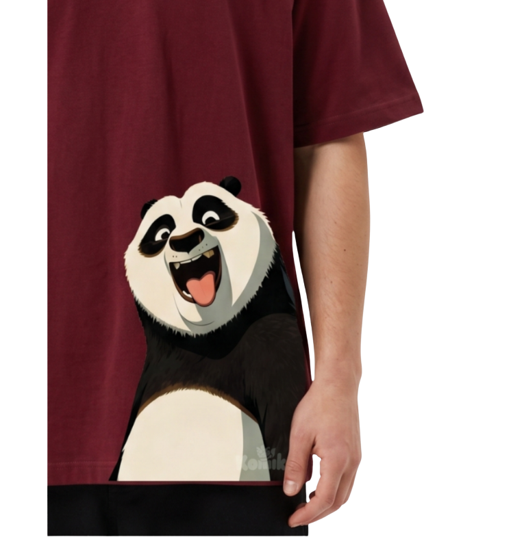 Men's Oversized Drop Shoulder Cotton T Shirt | Happy Panda