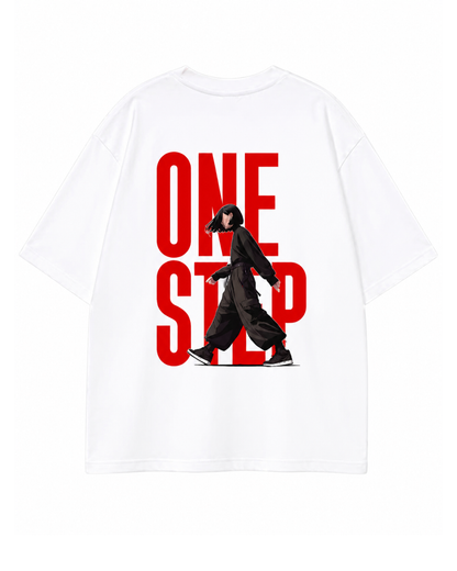 Men's Oversized Drop Shoulder Cotton T Shirt | One Step