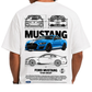 Men's Oversized Drop Shoulder Cotton T Shirt | Ford Mustang Shelby GT500
