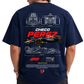 Men's Oversized Drop Shoulder Cotton  Navy Blue T Shirt | Checo Perez F1 Racing