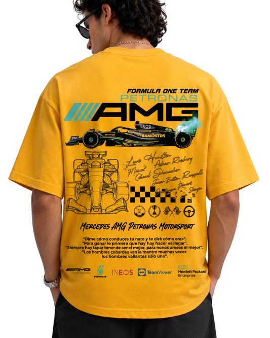 Men's Oversized Drop Shoulder Cotton T Shirt | Mercedes-AMG  Petronas Motorsport