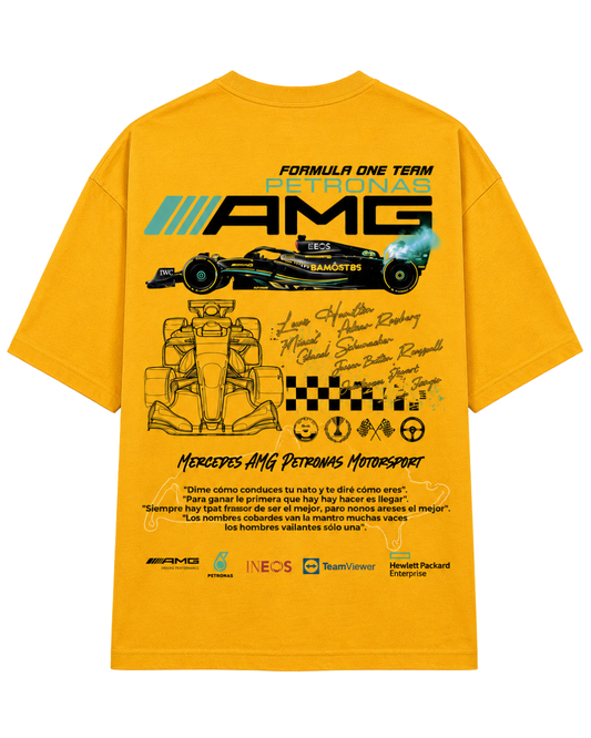 Men's Oversized Drop Shoulder Cotton T Shirt | Mercedes-AMG  Petronas Motorsport