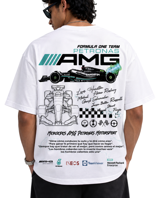 Men's Oversized Drop Shoulder Cotton T Shirt | Mercedes-AMG  Petronas Motorsport