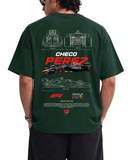 Men's Oversized Drop Shoulder Cotton T Shirt | Checo Perez F1 Racing