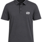 Women’s Classic Gray Ribbed Seam Less Polo Shirt