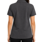 Women’s Classic Gray Ribbed Seam Less Polo Shirt