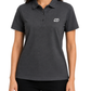 Women’s Classic Gray Ribbed Seam Less Polo Shirt