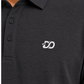Women’s Classic Gray Ribbed Seam Less Polo Shirt