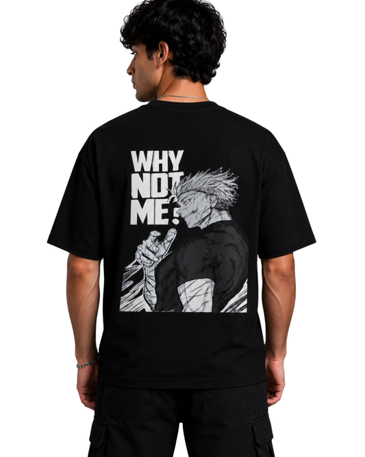 Men's Oversized Drop Shoulder Cotton T Shirt | Why Not Me?