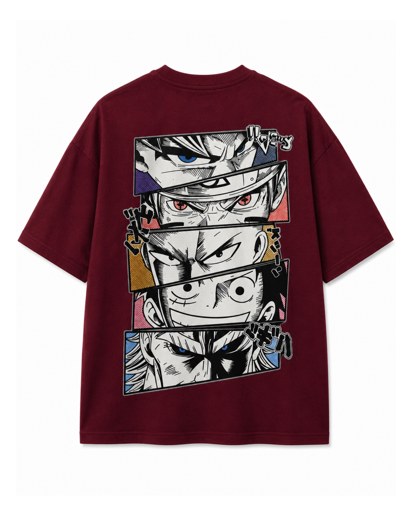 Men's Oversized Drop Shoulder Cotton T Shirt | Anime Legends