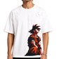 Men's Oversized Drop Shoulder Cotton T Shirt | Dragon Ball Goku