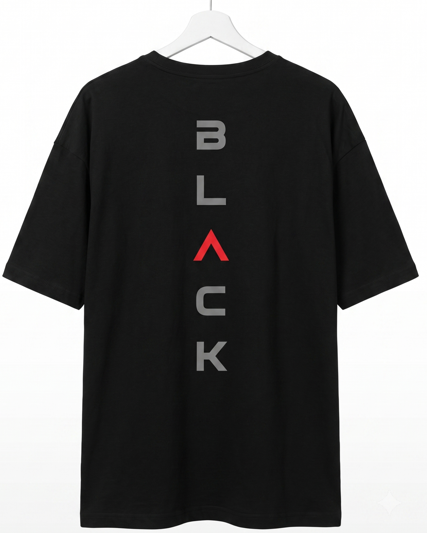 Men's Oversized Drop Shoulder Cotton T Shirt | Black Aesthetic