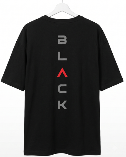 Men's Oversized Drop Shoulder Cotton T Shirt | Black Aesthetic