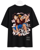 Men's Oversized Drop Shoulder Cotton T Shirt | Monkey D. Luffy Most Wanted