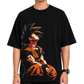 Men's Oversized Drop Shoulder Cotton T Shirt | Son Goku Ascension