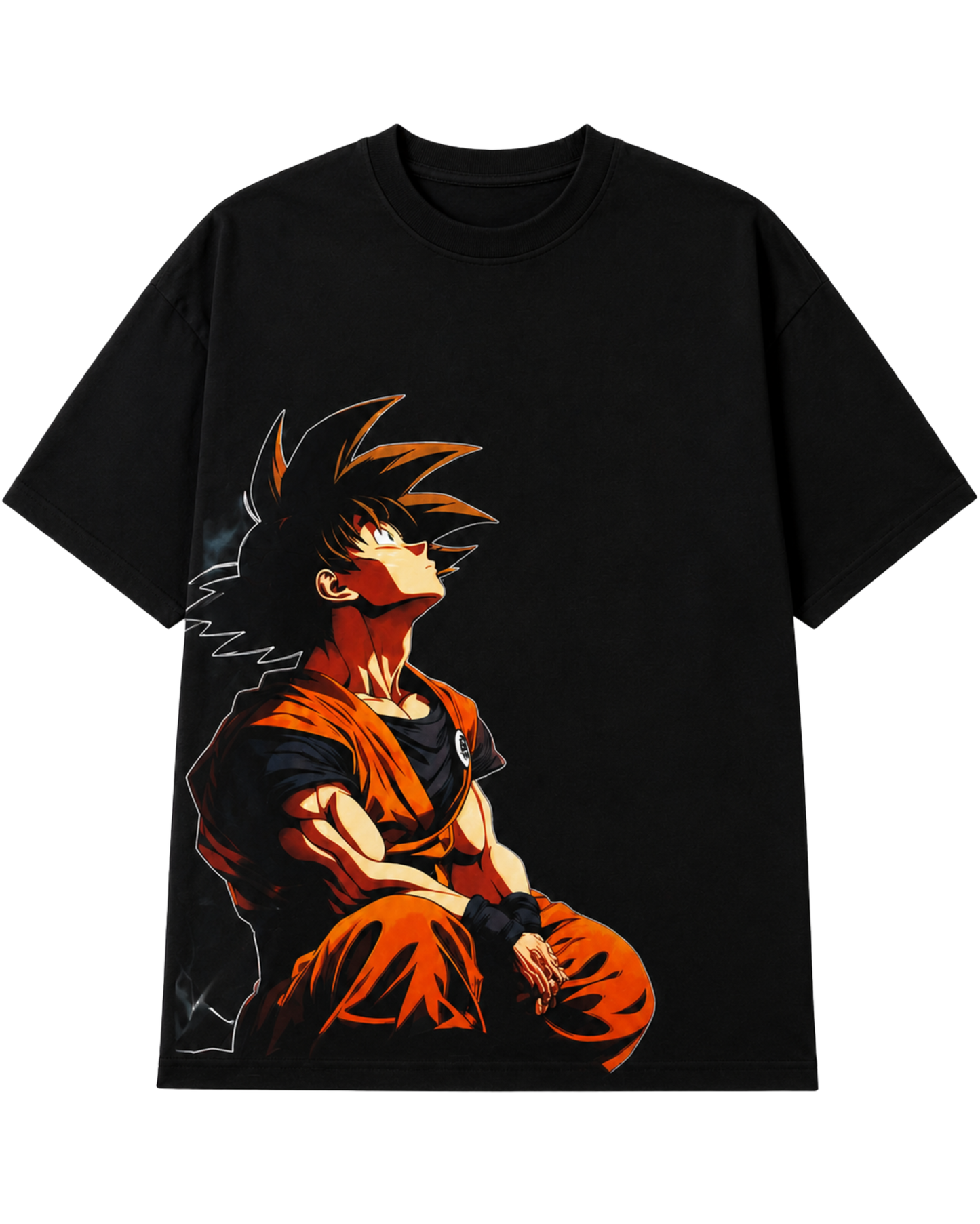 Men's Oversized Drop Shoulder Cotton T Shirt | Son Goku Ascension
