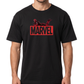 Men's Oversized Drop Shoulder Cotton T Shirt | Marvel Red Shadow