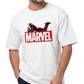 Men's Oversized Drop Shoulder Cotton T Shirt | Marvel Deadpool Edition