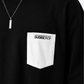 Men's Oversized Drop Shoulder Cotton T Shirt | Black Lace-Up Streetwear Tee