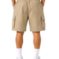 Men's Beige Cargo Shorts with Utility Pockets