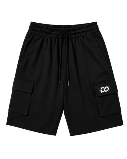 Men's Black Cargo Utility Shorts