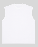 Men's Pure Cotton Sleeveless Oversized T-Shirt | Graphic Muscle Tee
