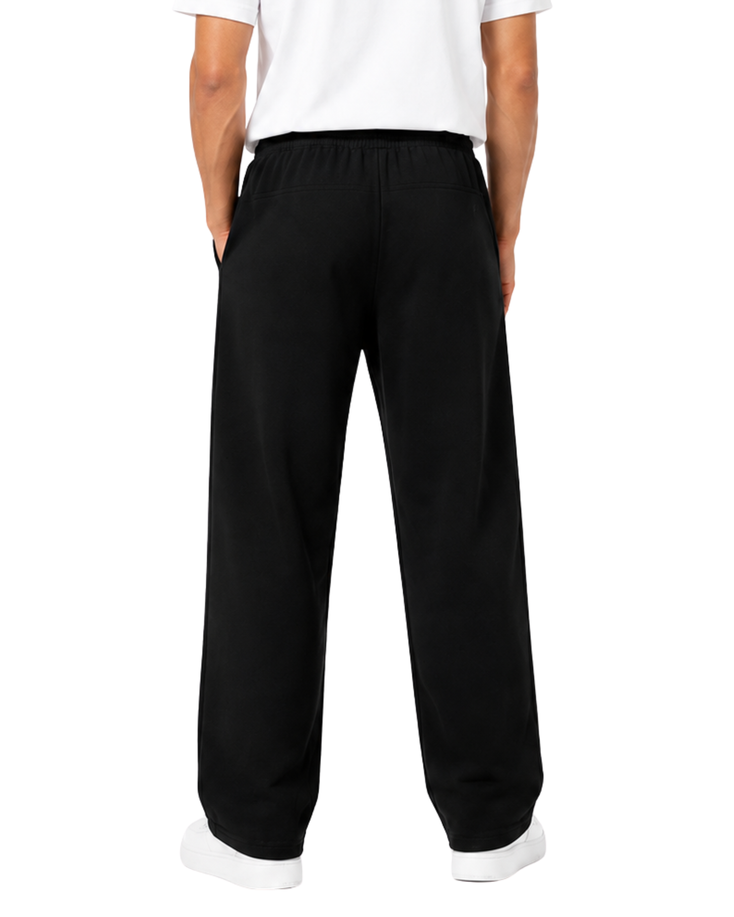 Men’s Black Wide Leg Trouser | Single Jersey Baggy Streetwear Trousers