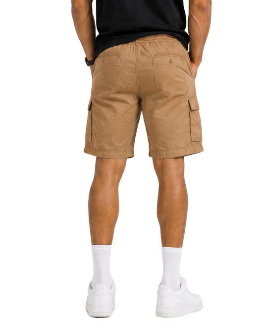 Men’s Khaki Cargo Shorts | Relaxed Fit Cargo Utility Shorts