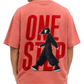 Men’s Oversized Drop Shoulder Cotton T-Shirt | One Step Anime Graphic Tee