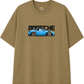 Men’s Oversized Drop Shoulder Cotton T-Shirt | Khaki Porsche 911 GT3 RS
