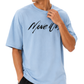 Men’s Oversized Drop Shoulder Cotton T-Shirt | Light Blue Move Up