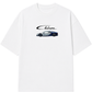 Men’s Oversized Drop Shoulder Cotton T-Shirt | Bugatti Chiron White