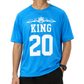 Men’s Oversized Drop Shoulder Mesh T-Shirt | King 20 Graphic