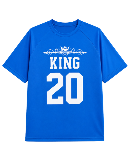 Men’s Oversized Drop Shoulder Mesh T-Shirt | King 20 Graphic