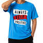 Men’s Oversized Drop Shoulder Mesh T-Shirt | Always Keep Positive