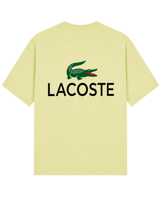 Men’s Oversized Drop Shoulder Cotton T-Shirt | Crocodile Logo