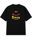 Men’s Oversized Drop Shoulder Cotton T-Shirt | Smile Graphic