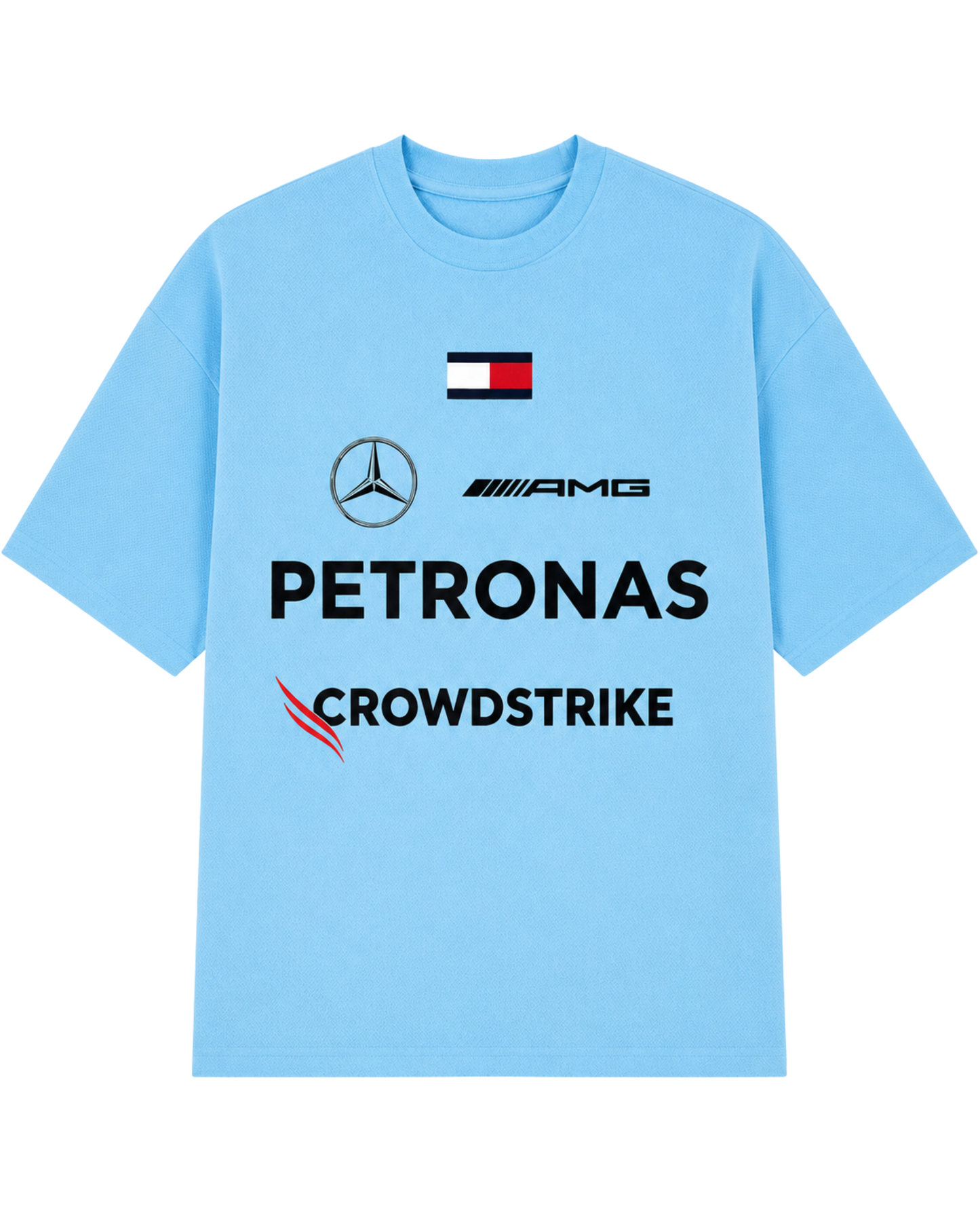 Men’s Oversized Drop Shoulder Cotton T-Shirt | Petronas AMG Racing