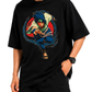 Men’s Oversized Drop Shoulder Cotton T-Shirt | Sasuke Uchiha Anime Graphic