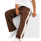 Men’s Relaxed Fit Terry Trouser | Chocolate Brown Contrast Stripe