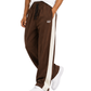Men’s Relaxed Fit Terry Trouser | Chocolate Brown Contrast Stripe