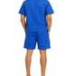 Men’s Button-Down Shirt & Cargo Shorts Set | Blue Co-Ord