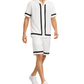 Men’s Button-Down Shirt & Shorts Set | Contrast Tape Co-Ord