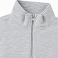 Men’s Quarter Zip Pullover Sweatshirt | Light Grey Relaxed Fit
